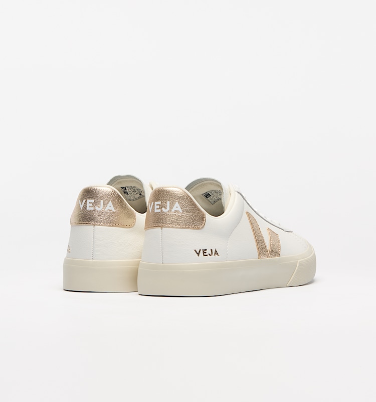 veja baskets campo cuir blanc cp0503495 Back view