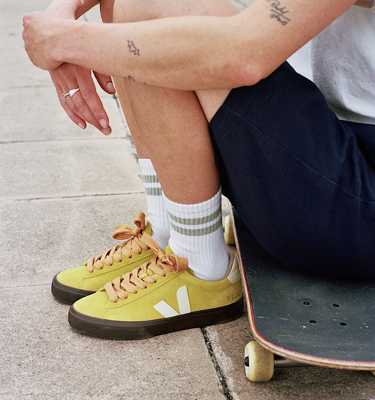 veja baskets campo su&egrave;de jaune cp0303694