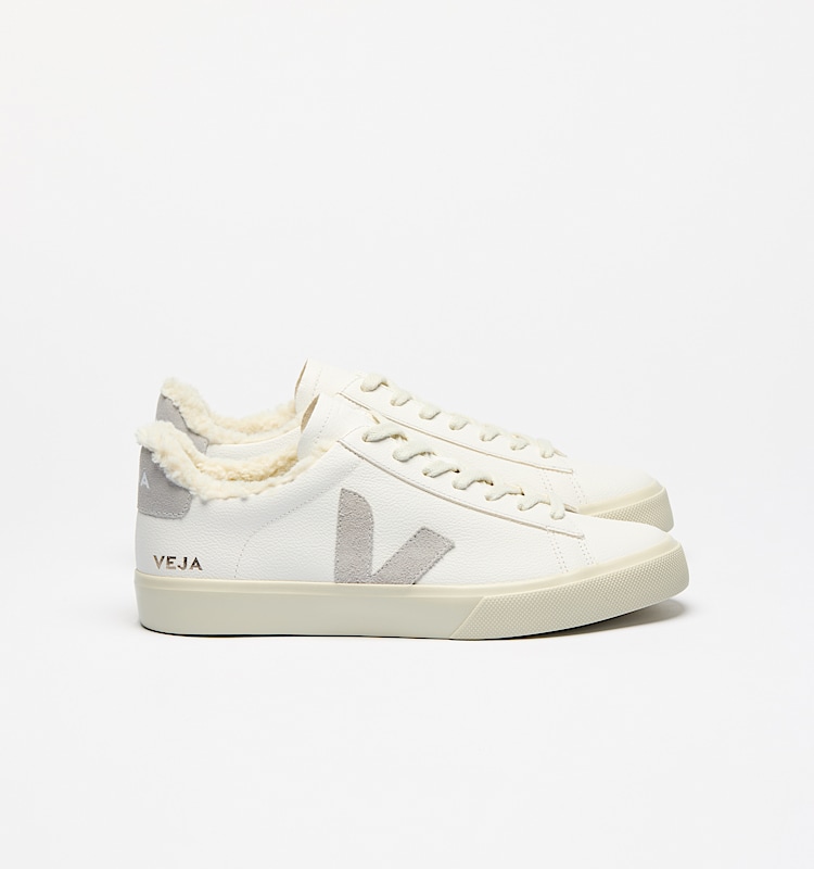 veja baskets campo-winter cuir blanc cw0520571 Lateral view