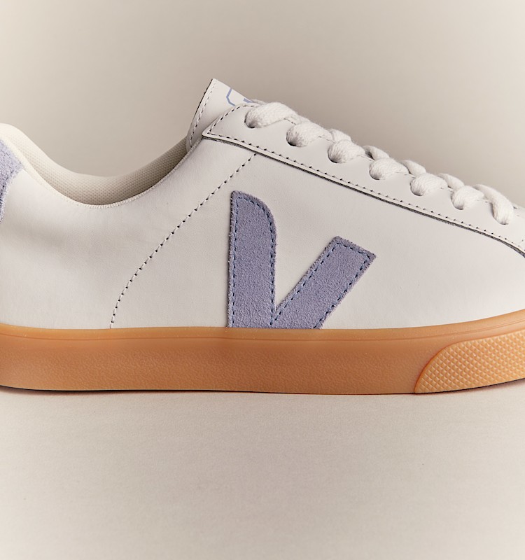 veja baskets esplar-logo cuir blanc eo0220765