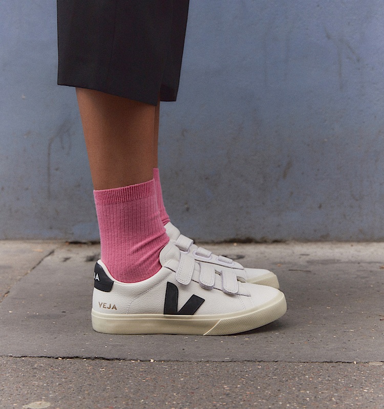 veja baskets recife-logo cuir blanc rc0502790