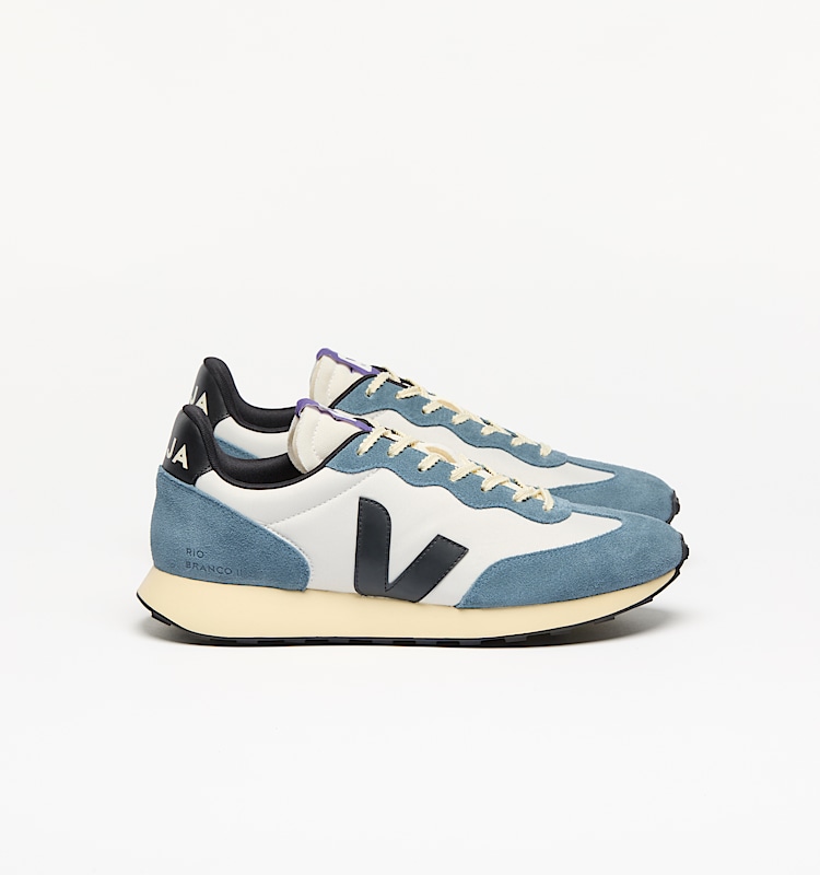 veja baskets rio-branco-ii recycl&eacute; bleu ro3420854 Lateral view