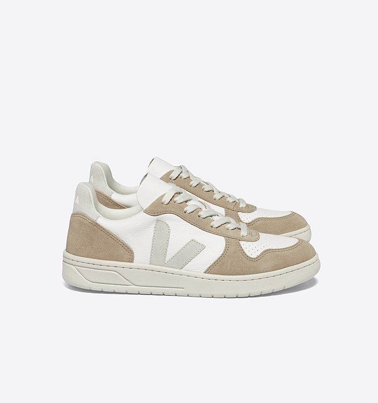 veja baskets v-10 cuir blanc vx0503298 Lateral view