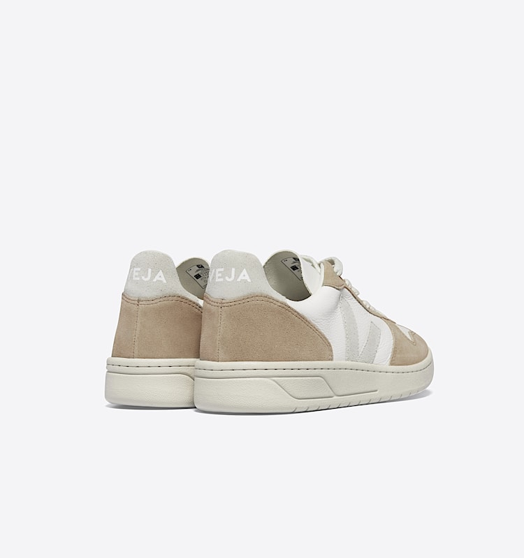 veja baskets v-10 cuir blanc vx0503298 Back view