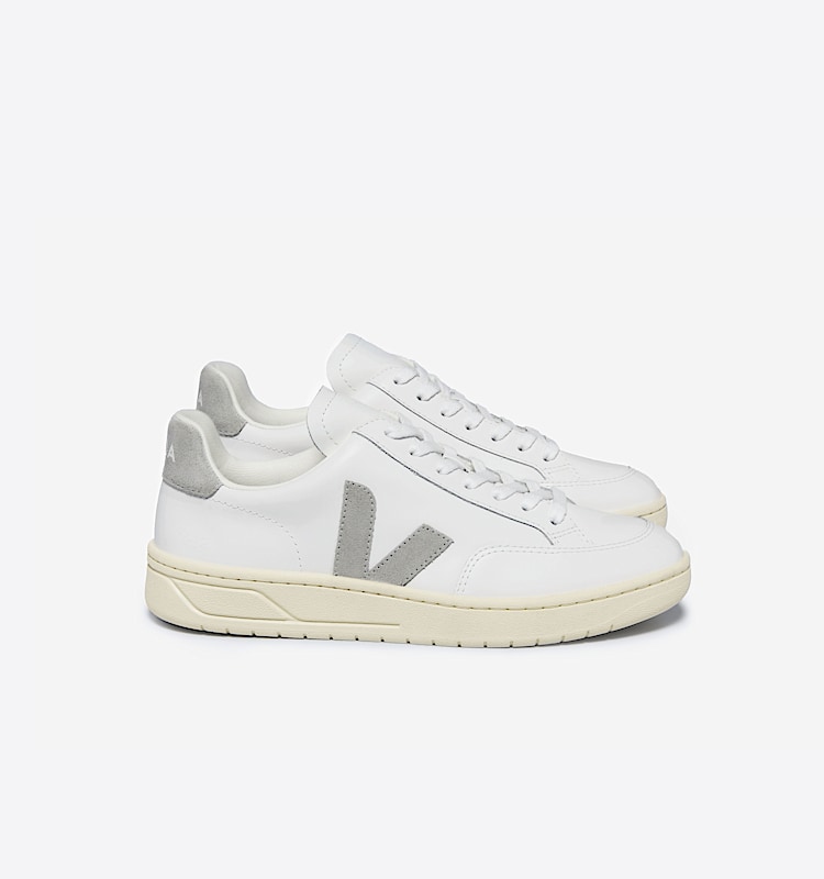 veja baskets v-12 cuir blanc xd0203484 Lateral view