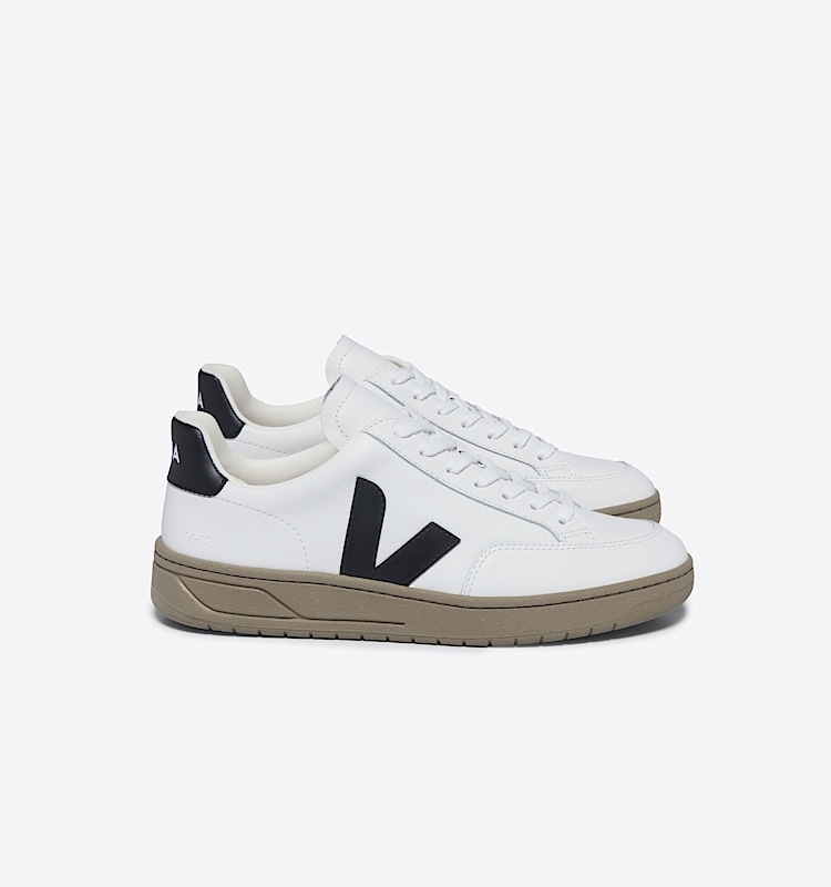 veja baskets v-12 cuir blanc xd0203640 Lateral view