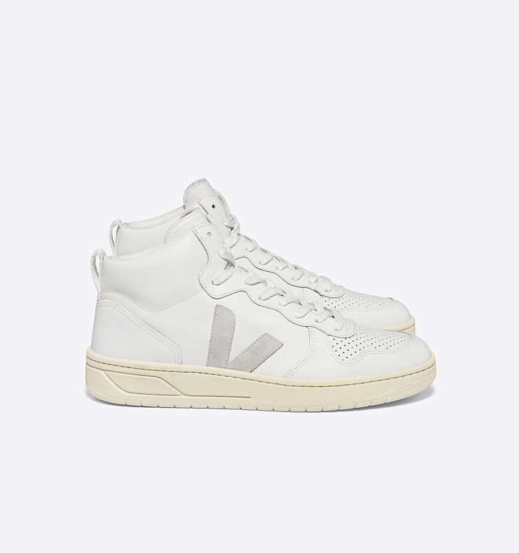 veja baskets v-15 cuir blanc vq0201270 Lateral view