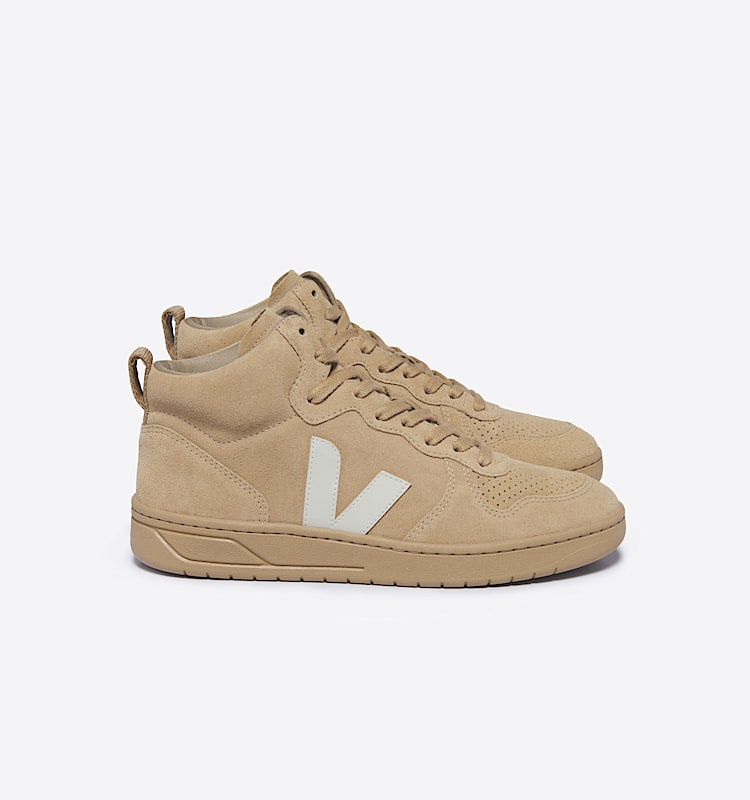 veja baskets v-15 su&egrave;de marron vq0303593 Lateral view