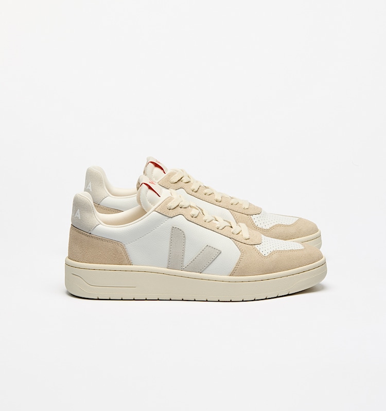 veja baskets v-82 cuir-biologique beige ve3320756 Lateral view