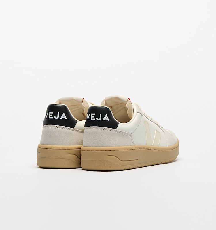 veja baskets v-82 cuir-biologique gris ve3320759 Back view