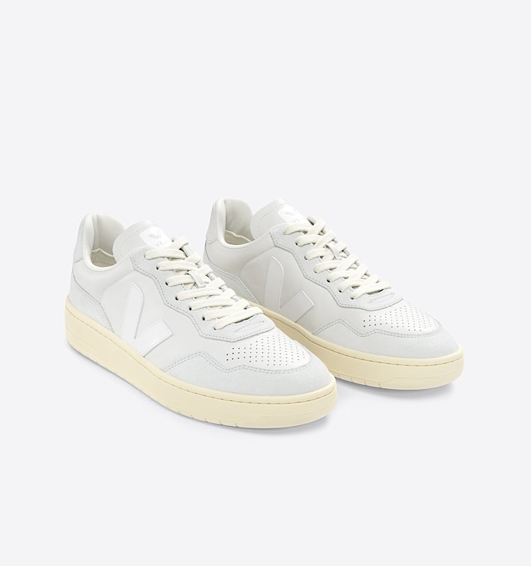 veja baskets v-90 cuir blanc vd2003379 Top view