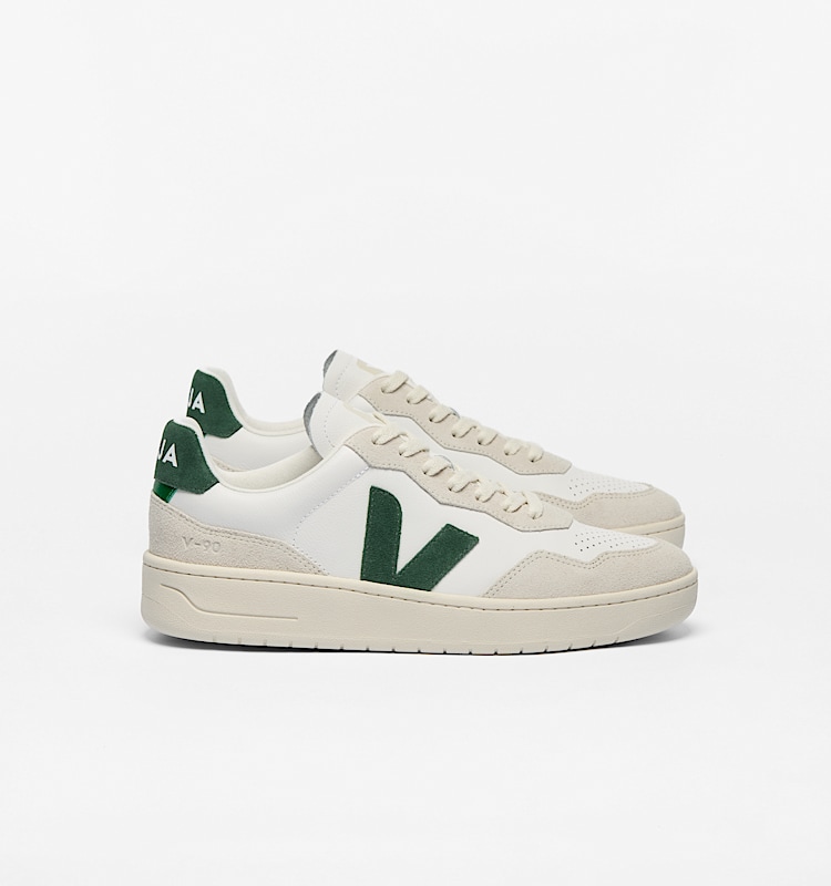 veja baskets v-90 cuir blanc vd2003384 Lateral view