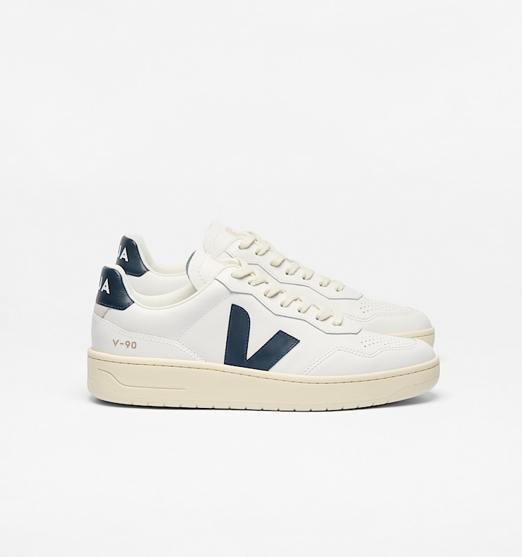 veja baskets v-90 cuir blanc vd2003656 Lateral view