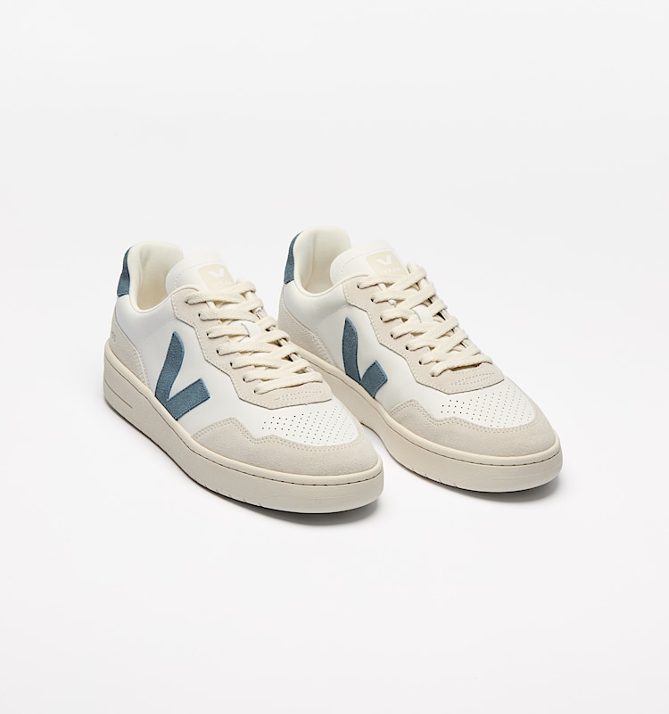 veja baskets v-90 cuir blanc vd2003845 Back view
