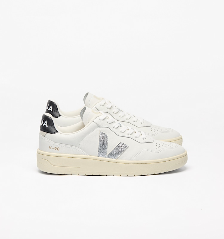 veja baskets v-90 cuir blanc vd2020910 Lateral view