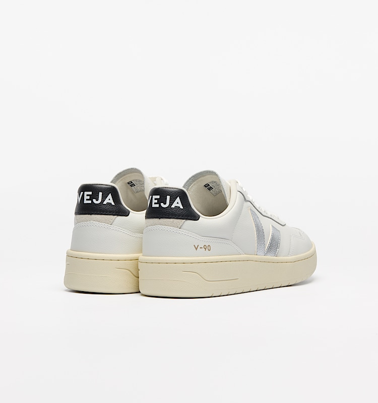veja baskets v-90 cuir blanc vd2020910 Back view