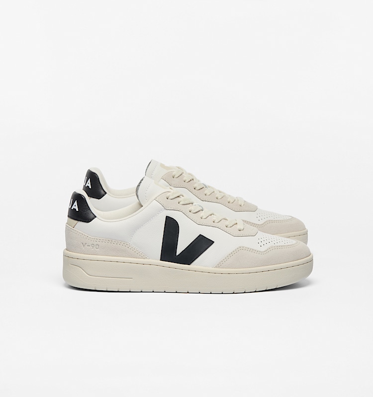 veja baskets v-90 cuir blanc vd2021061 Lateral view