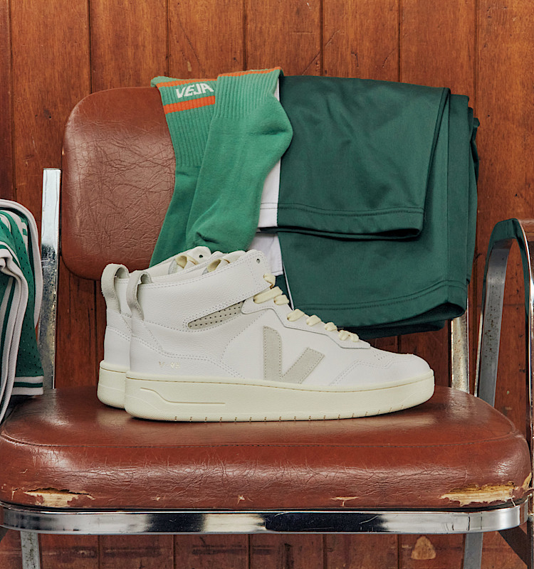 veja baskets v-95 cuir-biologique blanc qz2003683