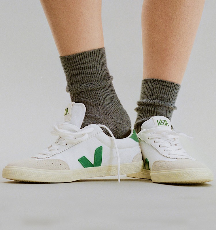 veja baskets volley coton-biologique blanc vo0103525