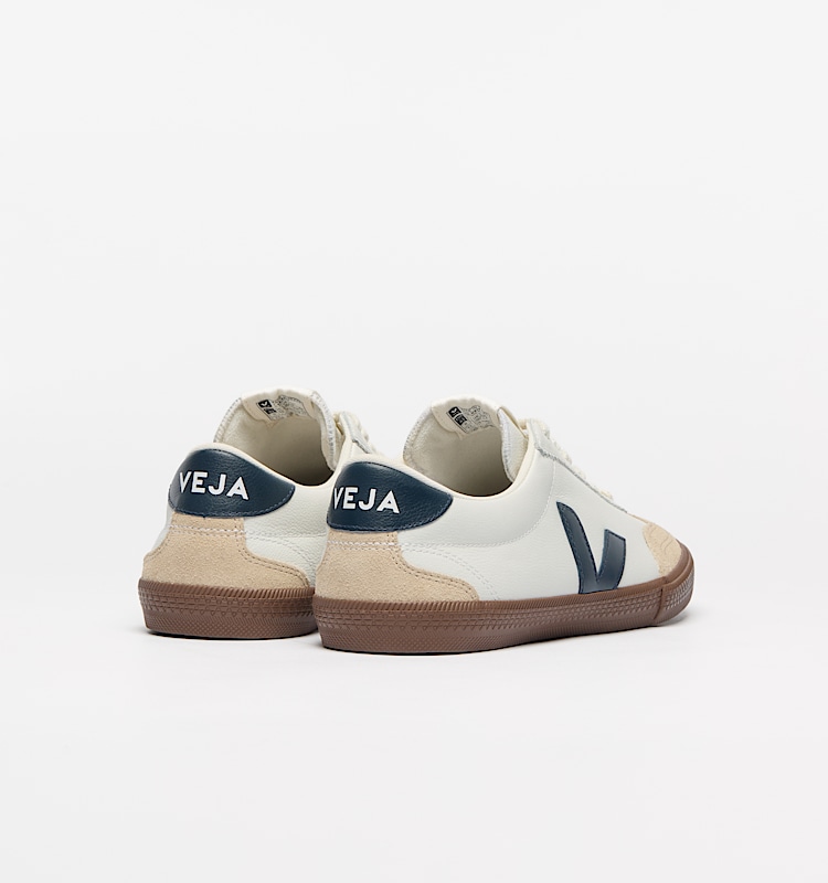 veja baskets volley cuir blanc vo2003531 Back view