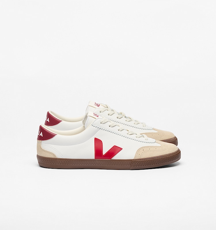 veja baskets volley cuir blanc vo2003533 Lateral view
