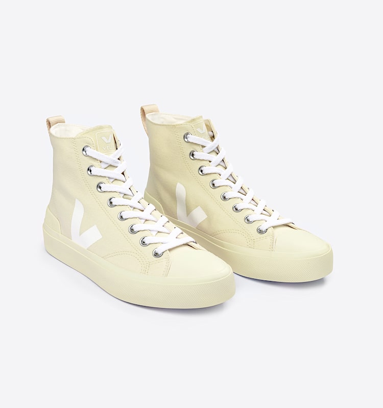veja baskets wata-ii coton-biologique beige pa0102898 Top view
