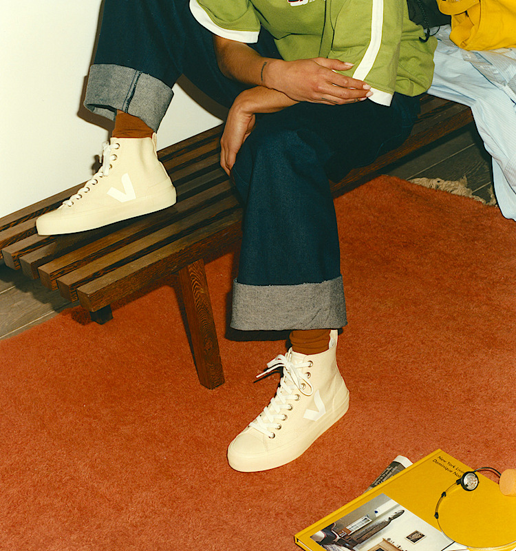 veja baskets wata-ii coton-biologique beige pa0102898