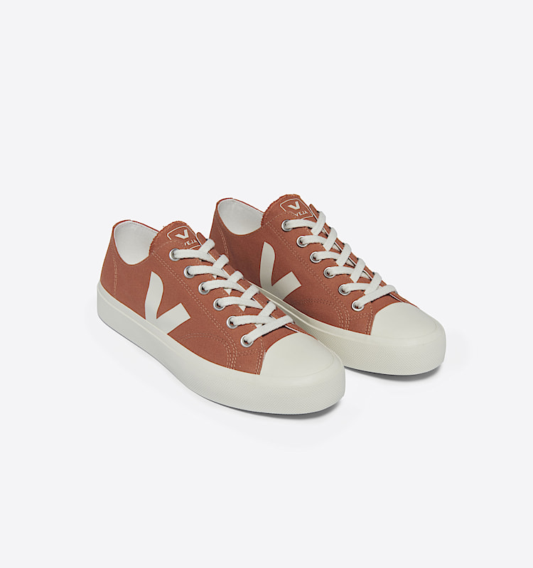 veja baskets wata-ii-low coton-biologique orange pl0103513 Top view