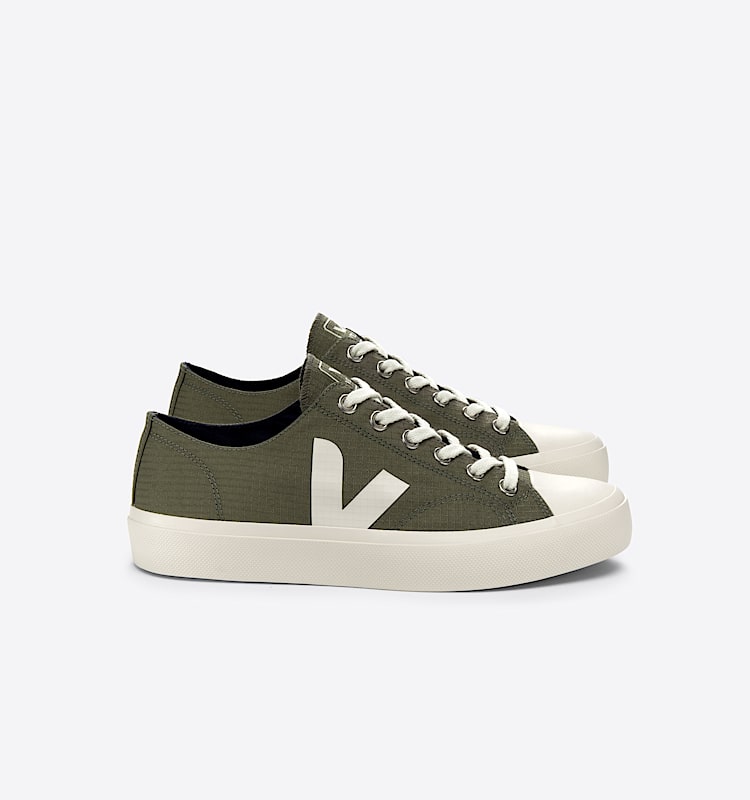 veja baskets wata-ii-low ripstop vert pl1903350 Lateral view