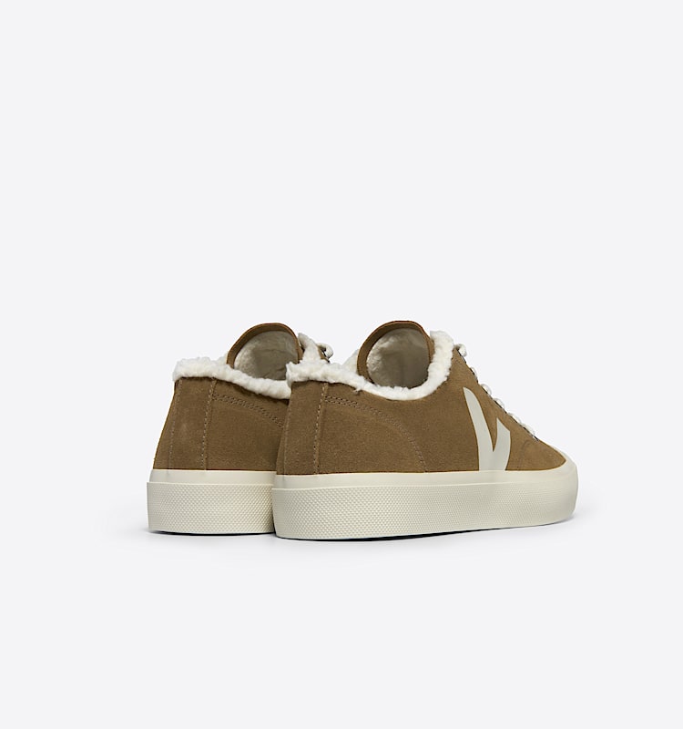 veja baskets wata-ii-low-winter fourr&eacute; marron pw0303729 Back view